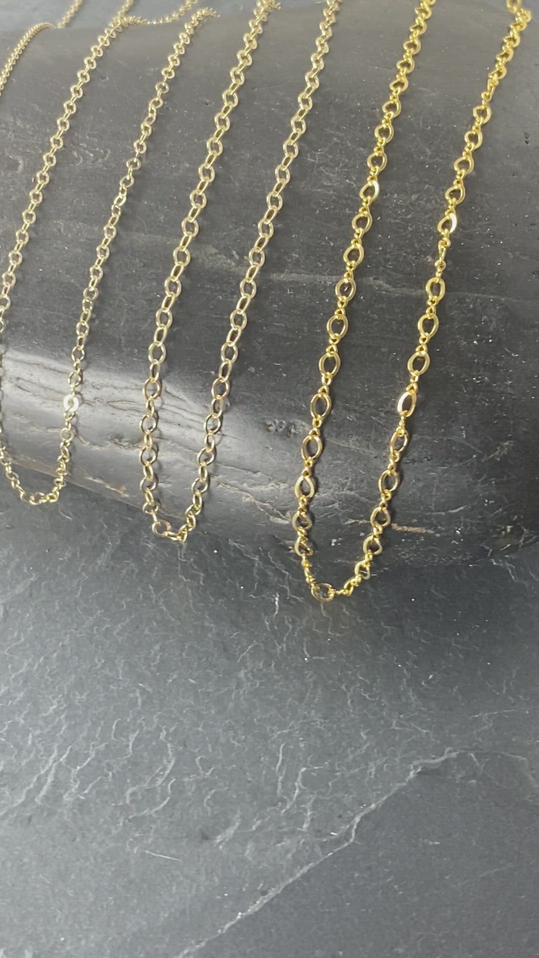 14k Gold Filled Chain Necklace, 1g*