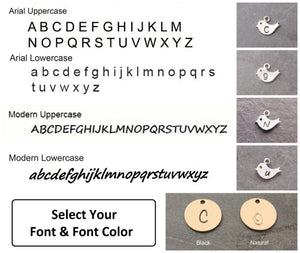 font and font color options